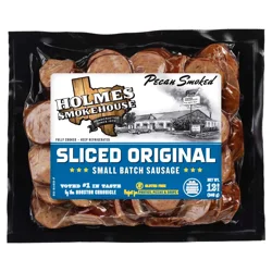Holmes Smokehouse Sliced & Ready Pecan Smoked Original Sausage 12 oz
