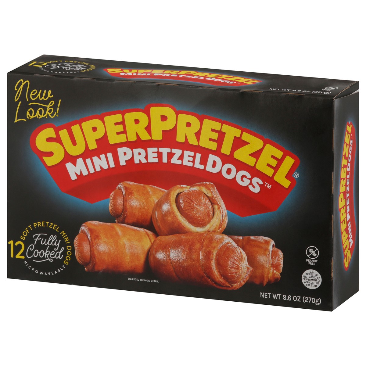 slide 3 of 9, SuperPretzel Super Pretzel Pretzel Dogs, 9.6 oz