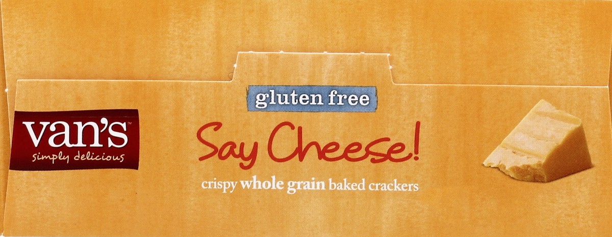 slide 4 of 5, Van's Foods Say Cheese! Crispy Whole Grain Baked Crackers, 5 oz