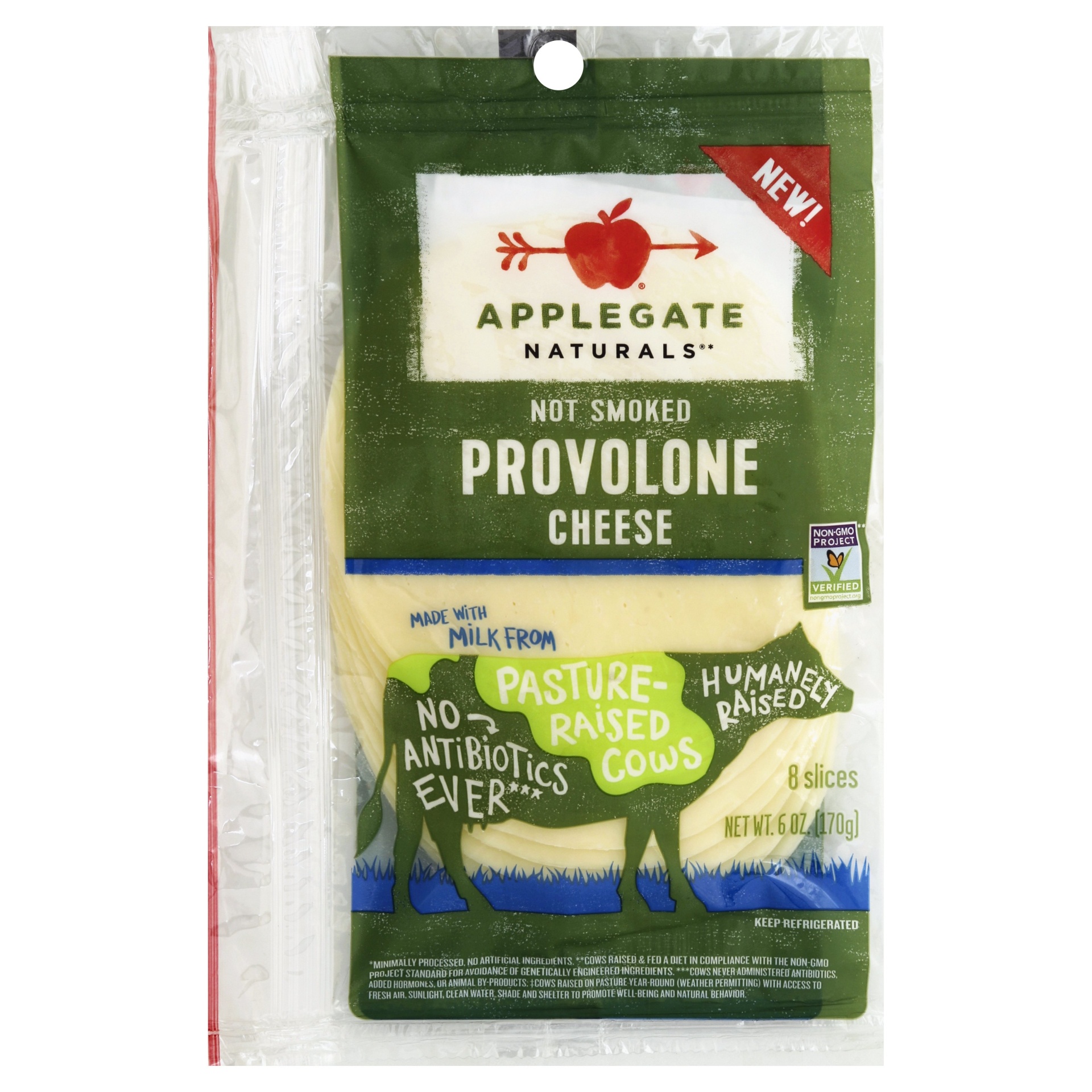 slide 1 of 3, Applegate Farms Natural Provolone Cheese, 6 oz