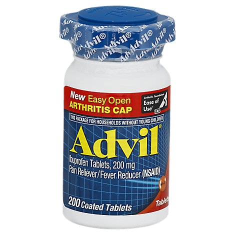 slide 1 of 1, Advil Ibuprofen Tabs Eo, 200 ct
