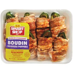 Joe V's Bacon Wrapped Jalapeno Stuffed with Cajun Style Boudin
