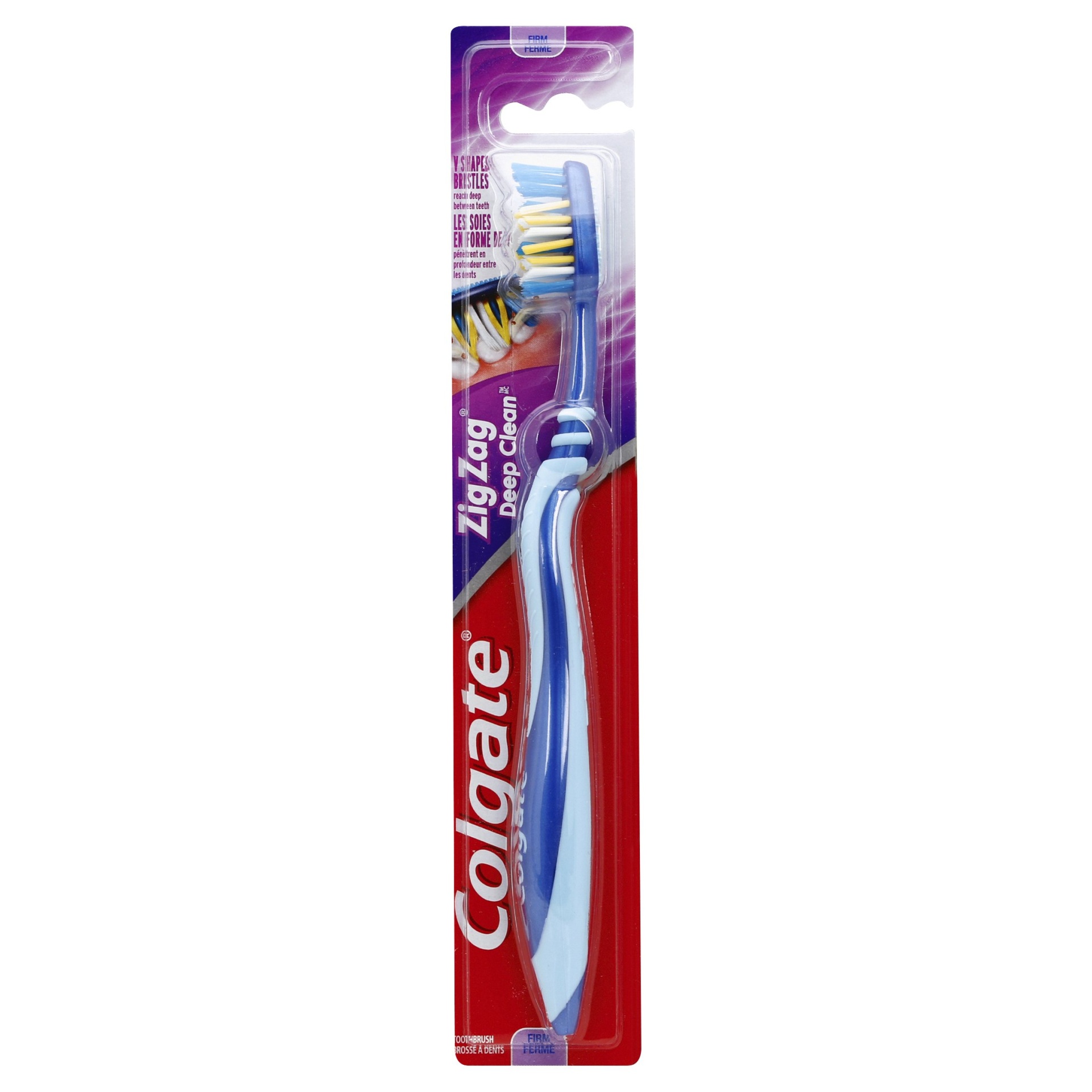 slide 1 of 1, Colgate Wave Zigzag Deep Clean Tooth Brush Firm, 1 ct