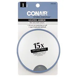 Conair Styling Essentials Lighted Mirror 15X Magnification