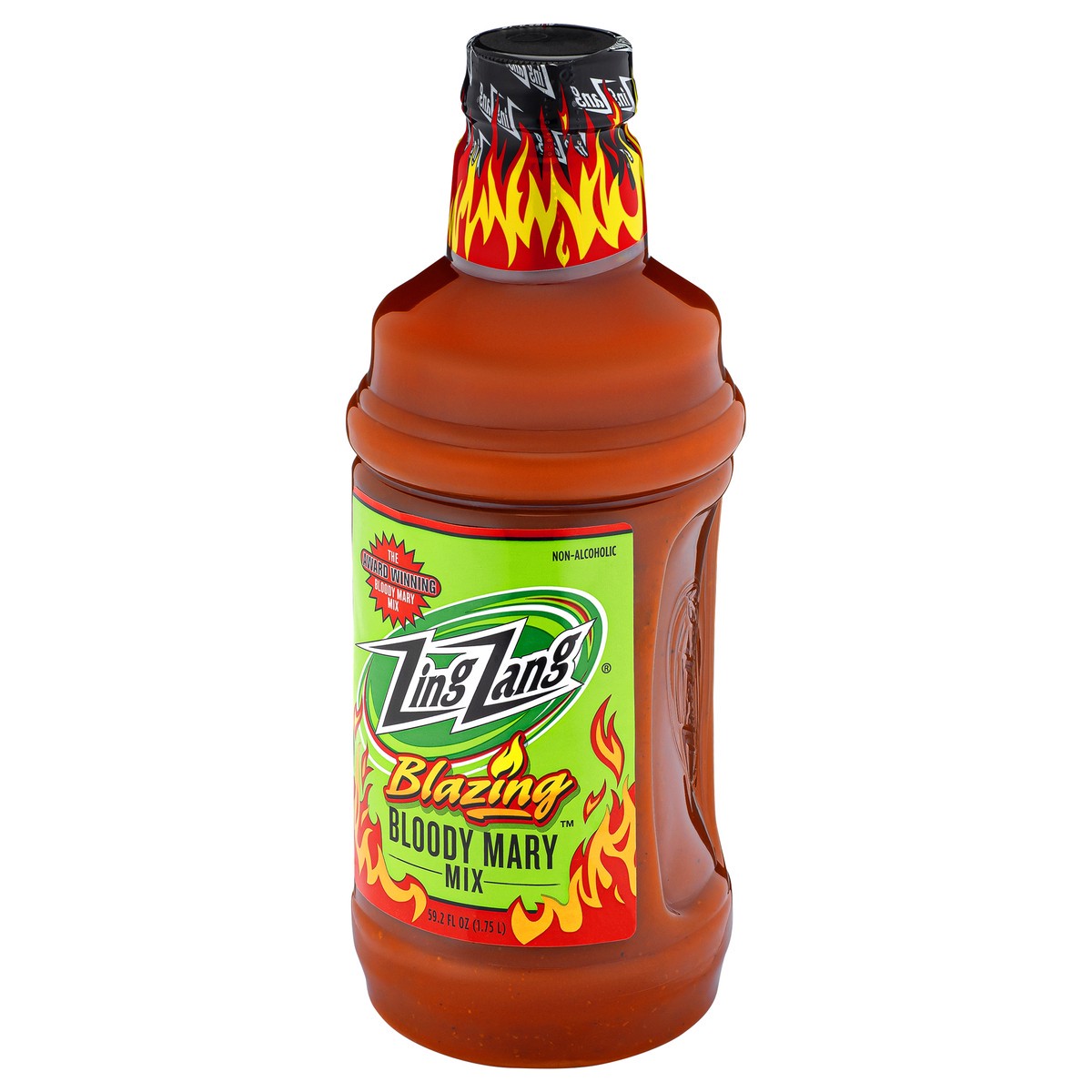 slide 7 of 13, Zing Zang Blazing Bloody Mary Mix, Non-Alcoholic Cocktail Mixer, 1.75L Bottle, 1.75 liter