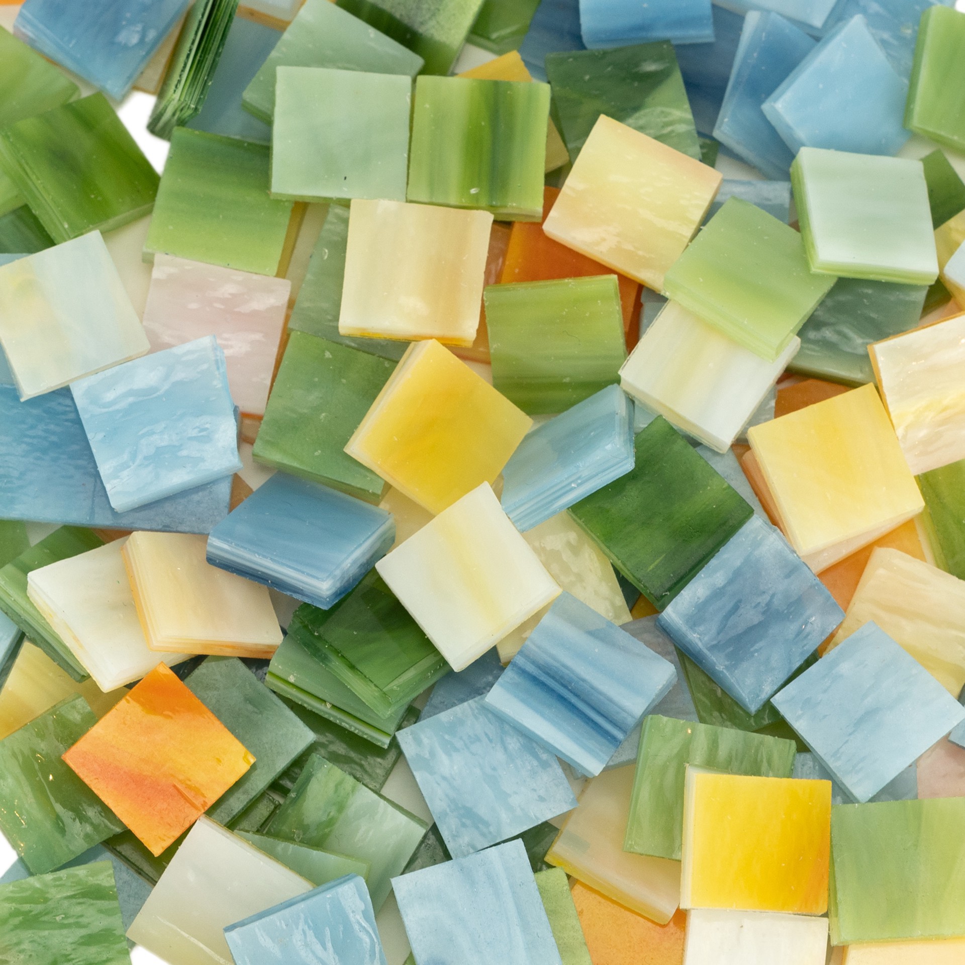 slide 2 of 2, Oceanside Glass & Tile Oceanside Compatible Small Multicolored Mosaic Stained Glass Squares, 8oz., 8 oz