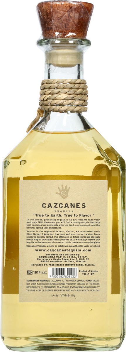 slide 2 of 11, Cazcanes Tequila Anejo Tequila 750 ml, 