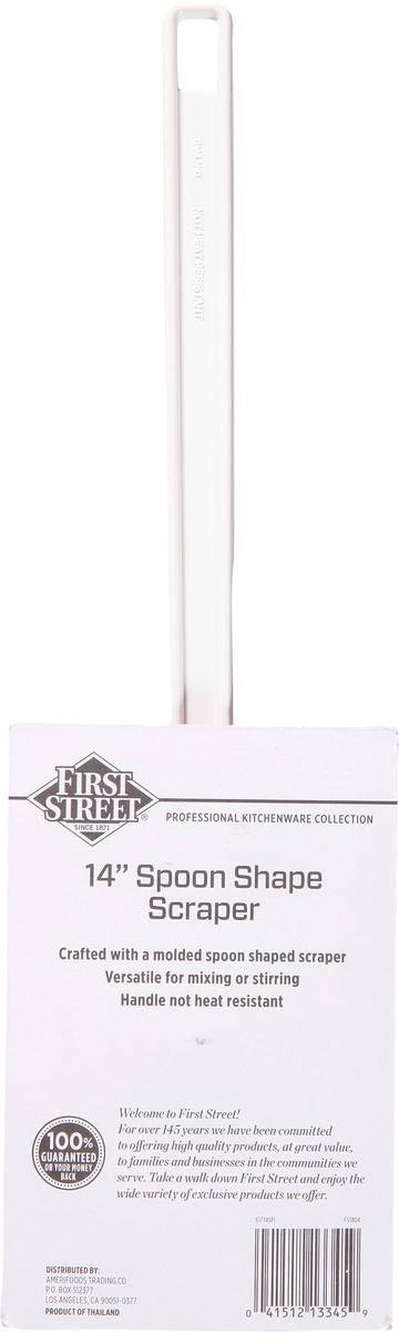 slide 5 of 12, First Street Low Heat Scraper Spoon 14 Inch, 1 ct