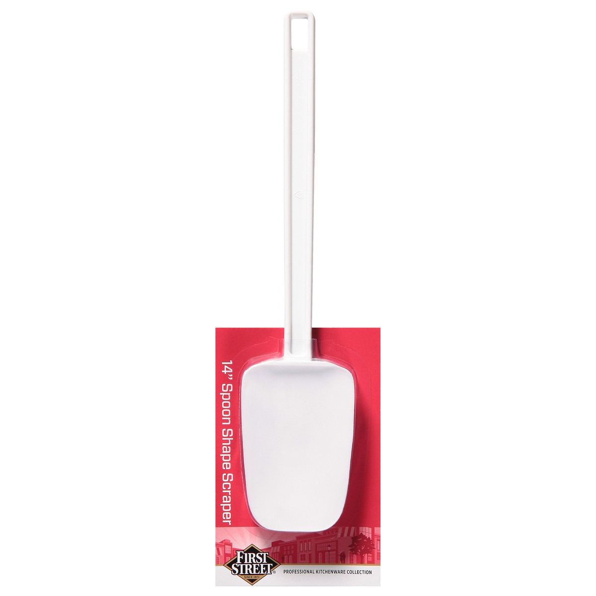 slide 3 of 12, First Street Low Heat Scraper Spoon 14 Inch, 1 ct