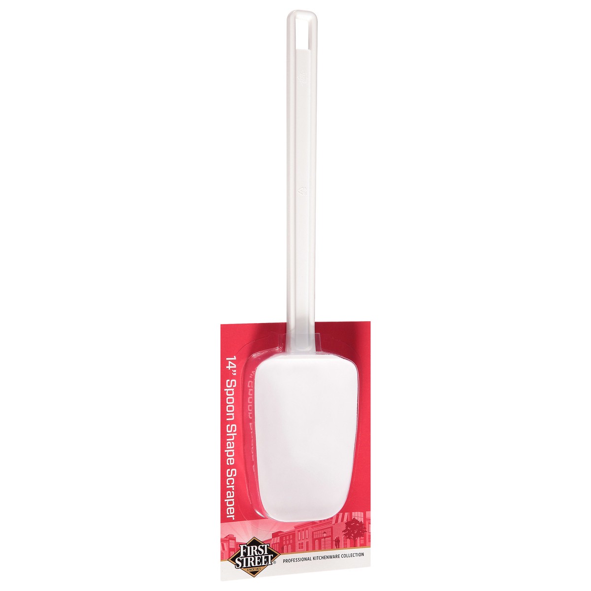 slide 11 of 12, First Street Low Heat Scraper Spoon 14 Inch, 1 ct