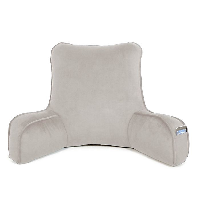 slide 1 of 2, Therapedic Oversized Foam Backrest - Grey, 1 ct