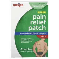 Meijer Super Pain Relief Patch Large
