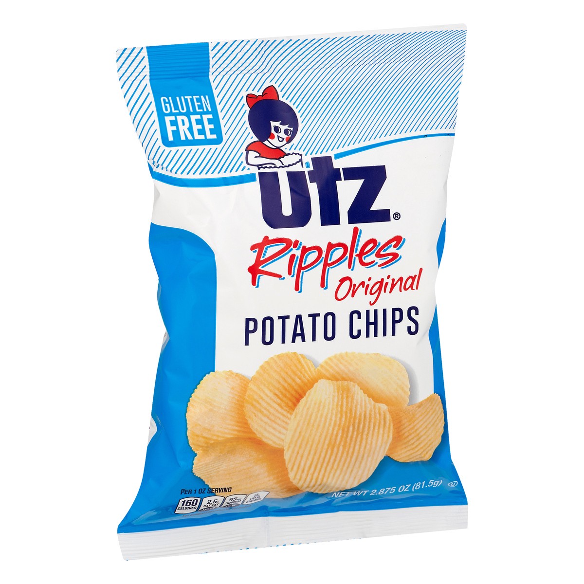 slide 2 of 9, Utz Ripples Original Potato Chips 2.875 oz, 2.88 oz