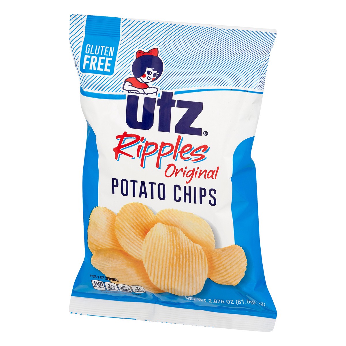 slide 3 of 9, Utz Ripples Original Potato Chips 2.875 oz, 2.88 oz