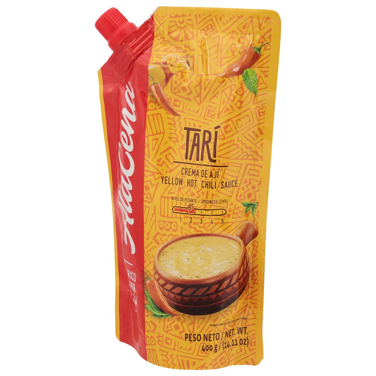 slide 5 of 9, AlaCena Yellow Hot Chili Sauce 14.11 oz, 14.11 oz