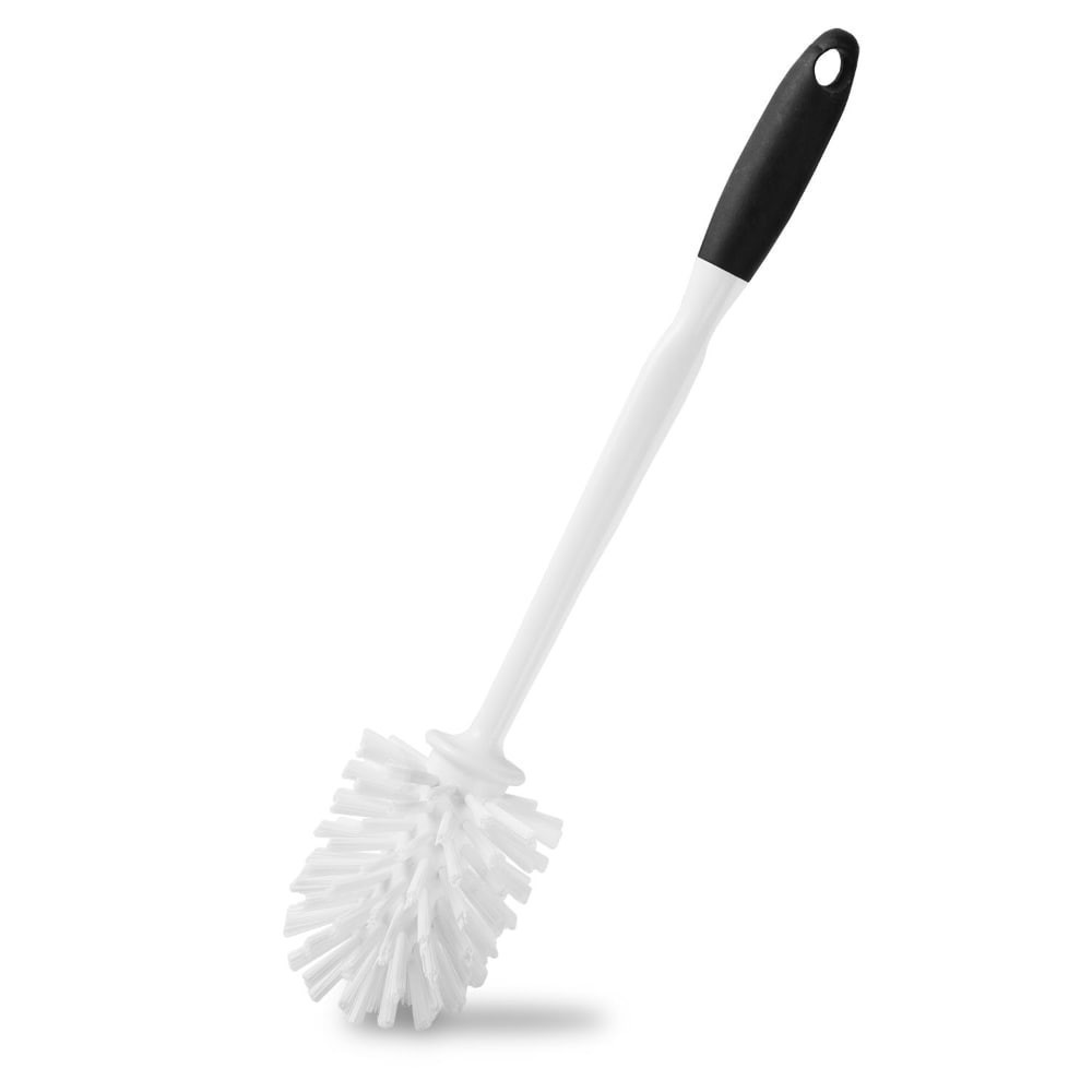 slide 2 of 2, Kroger Designer Toilet Bowl Brush - White/Black, 1 ct