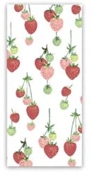 Fiesta Falling Strawberry Print Kitchen Towel