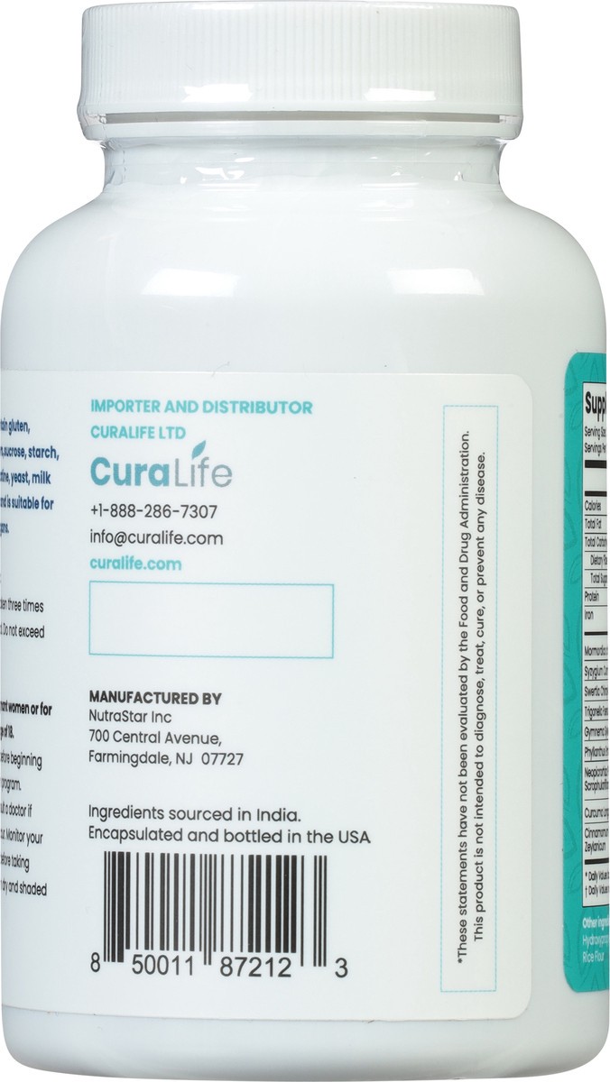 slide 7 of 9, CuraLin Blood Sugar Support 90 Capsules, 90 ct