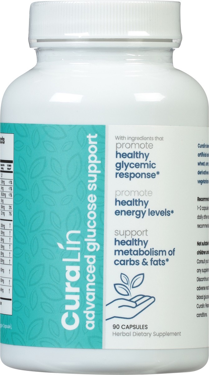 slide 9 of 9, CuraLin Blood Sugar Support 90 Capsules, 90 ct