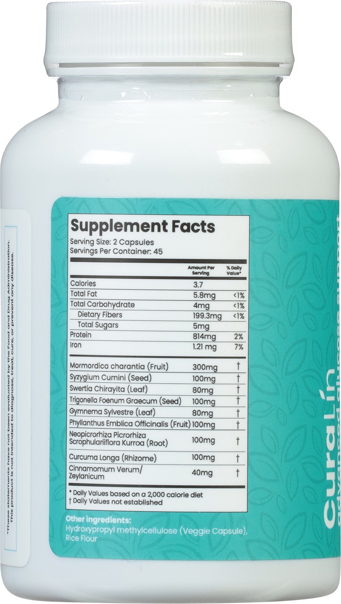 slide 2 of 9, CuraLin Blood Sugar Support 90 Capsules, 90 ct