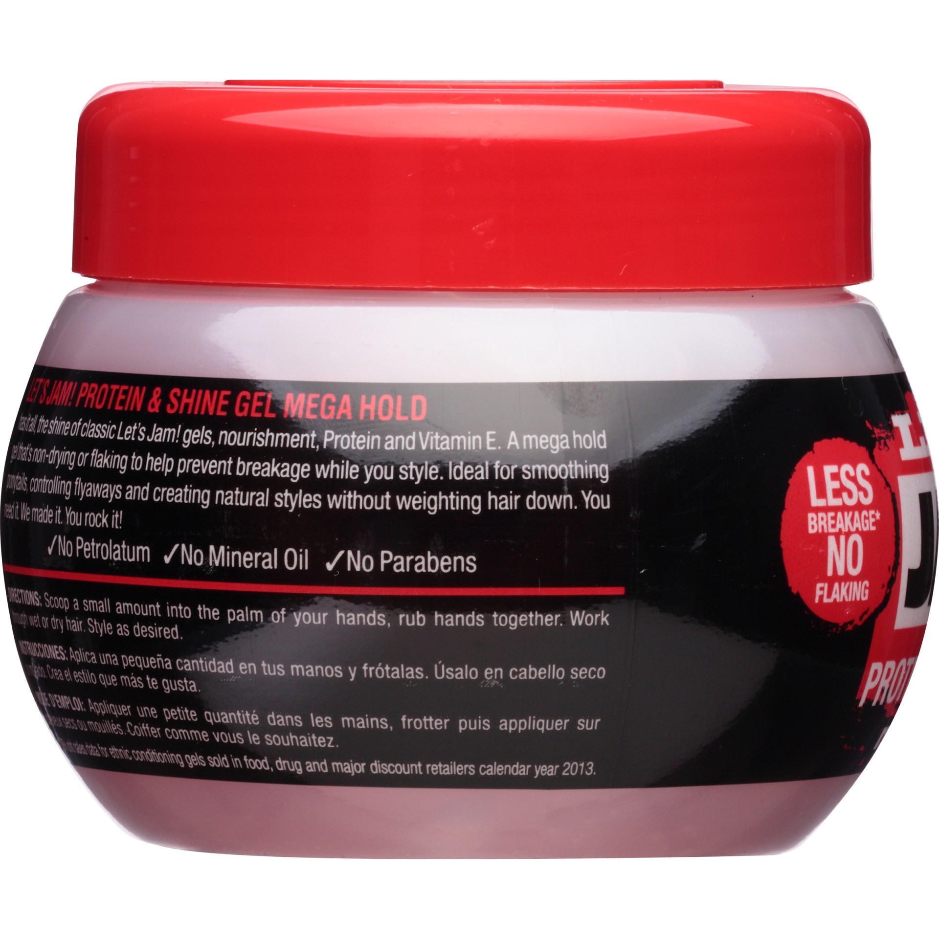 slide 5 of 6, Let's Jam! Mega Hold Protein Styling Gel, 9 oz