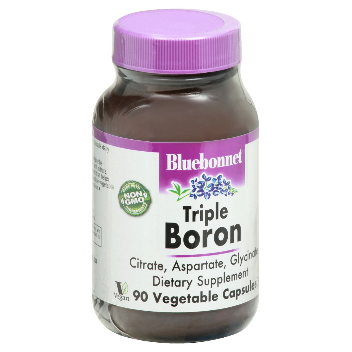 slide 2 of 9, Bluebonnet Nutrition Vegetable Capsules Triple Boron 90 ea, 1 ct
