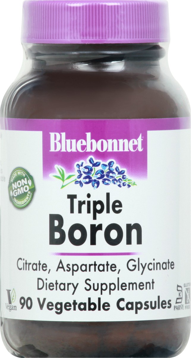 slide 1 of 9, Bluebonnet Nutrition Vegetable Capsules Triple Boron 90 ea, 90 ct