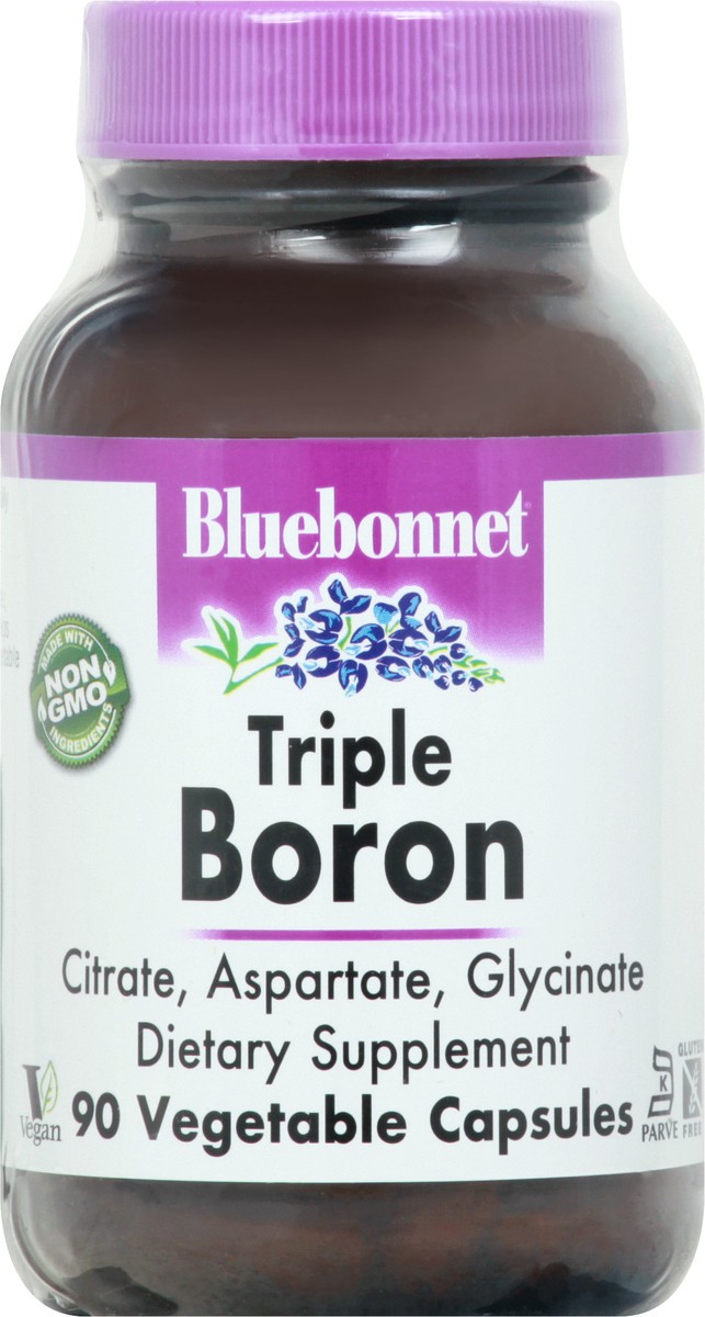 slide 6 of 9, Bluebonnet Nutrition Vegetable Capsules Triple Boron 90 ea, 1 ct