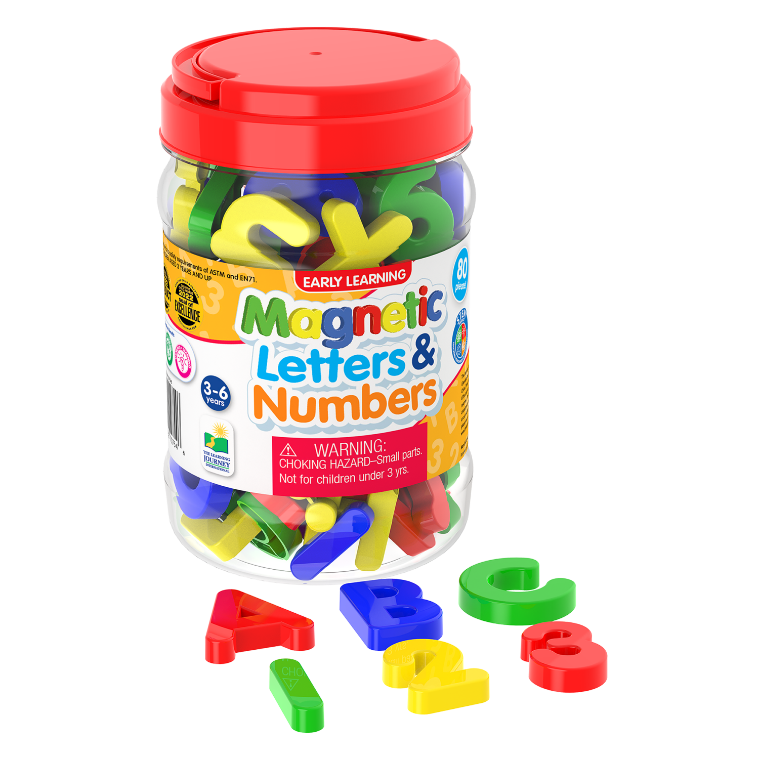 slide 2 of 2, Magnetic Letters & Numbers, 1 ct