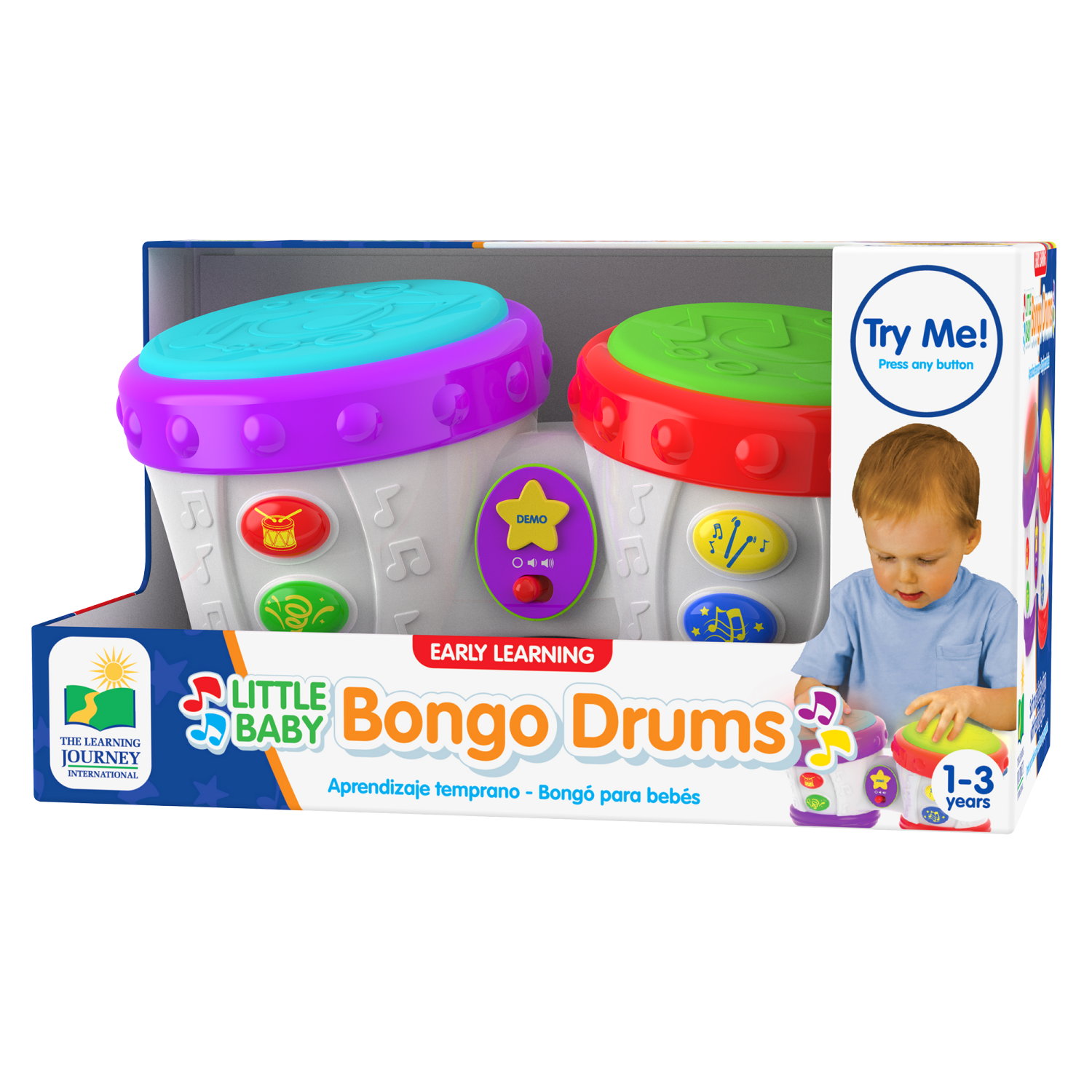 slide 1 of 2, The Learning Journey Little Baby Bongo Drums, 1 ct