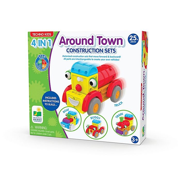 slide 5 of 6, The Learning Journey 4-in-1 Around Town Construction Set, 1 ct