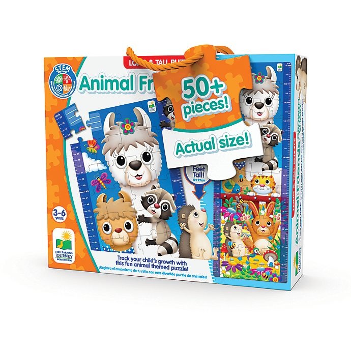 slide 2 of 2, The Learning Journey Long & Tall Puzzles Animal Friends Growth Chart, 1 ct