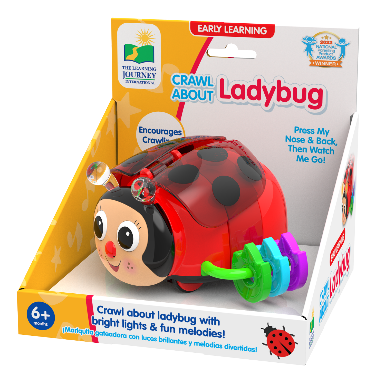 slide 1 of 2, Crawl About Ladybug, 1 ct