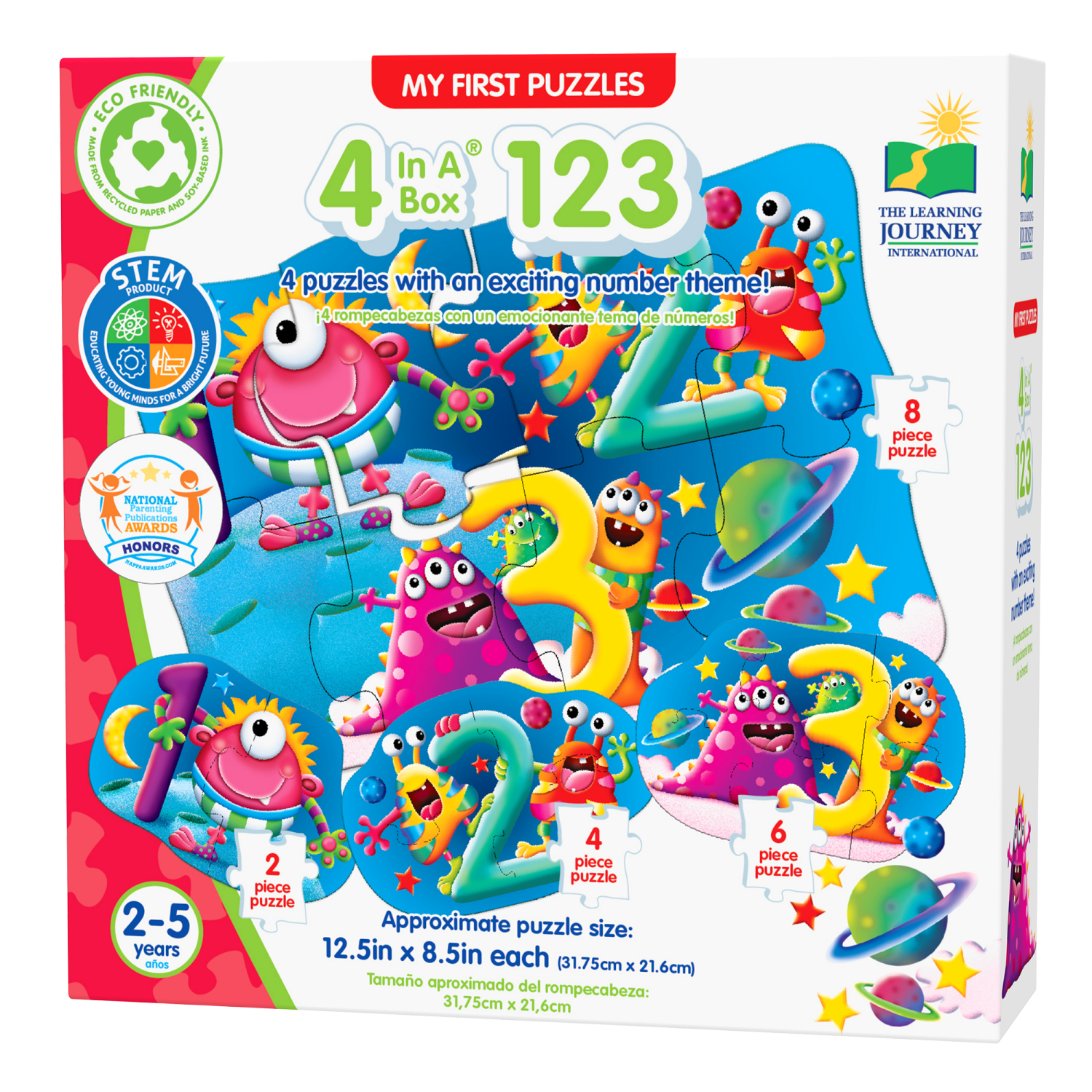 slide 1 of 4, My First 4 in A Box Puzzle Asrt, 1 ct