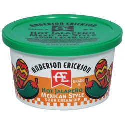 Anderson Erickson Dairy Dairy Mexican Style Hot Jalapeno Sour Cream Dip 8 oz