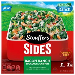 Stouffer's Hidden Valley, Bacon Ranch Broccoli and Carrots, Side Dish, Frozen Vegetables