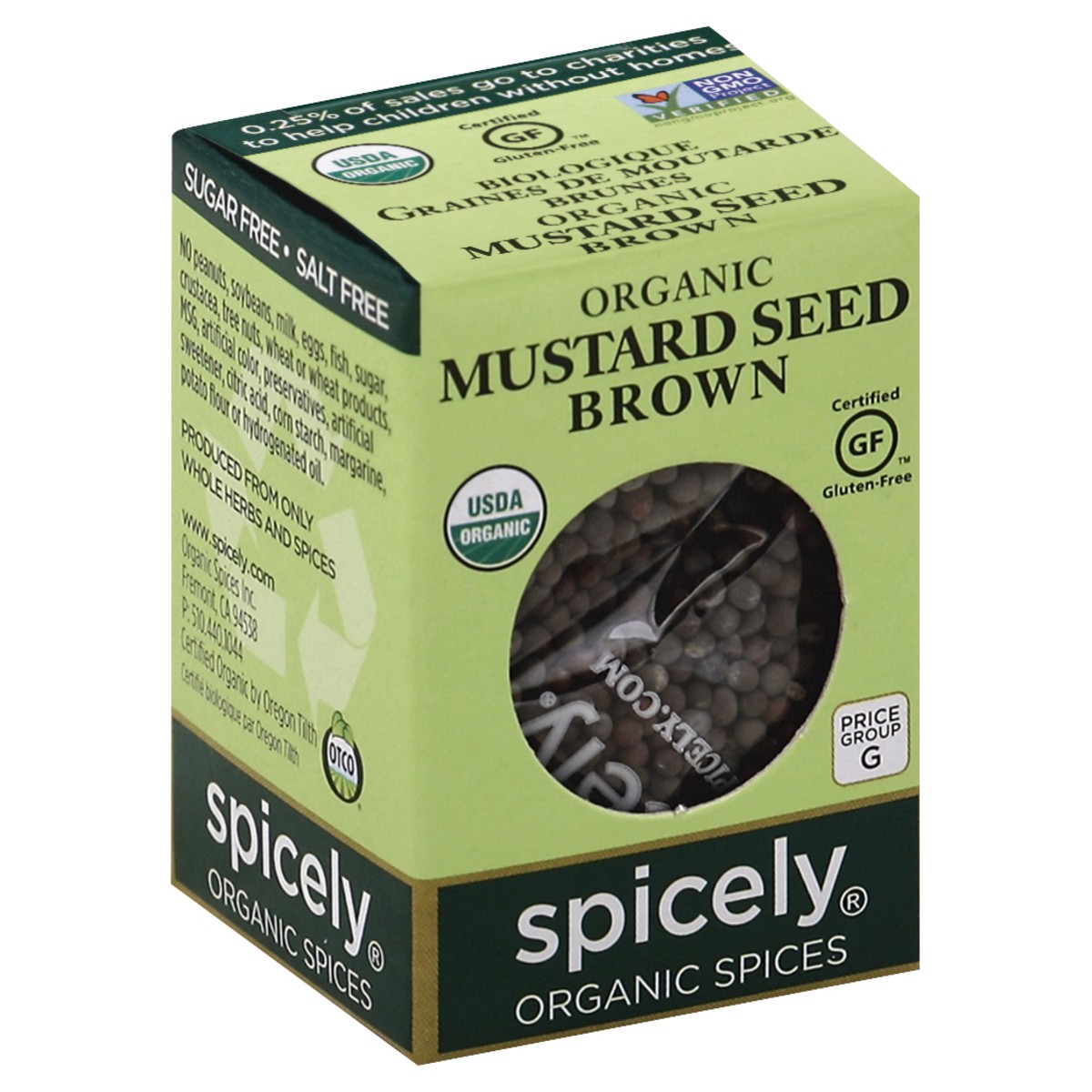 slide 2 of 4, Spicely Organic Spices Mustard Seed 0.6 oz, 0.6 oz