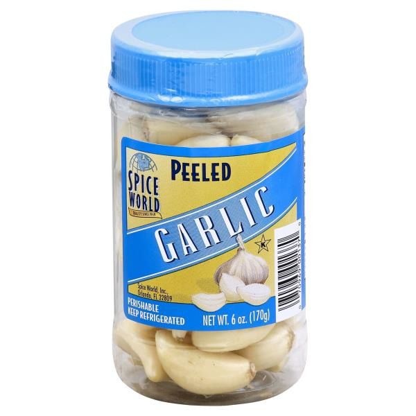 slide 1 of 1, Spice World Peeled Garlic, 6 oz