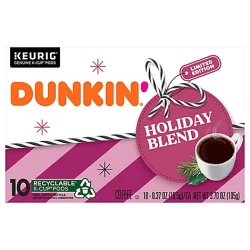 Dunkin Donuts Coffee Holiday Blend K-Cups - 10 Ct.