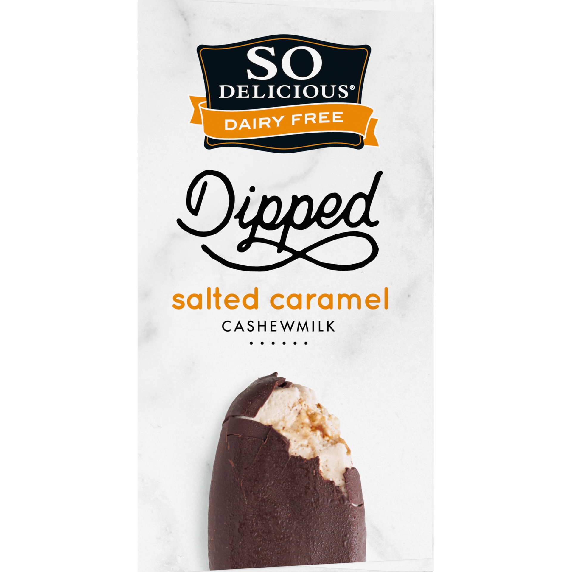 slide 5 of 6, So Delicious Dipped Salted Caramel Cashew Milk Non-Dairy Frozen Dessert Bar - 4ct/9.2oz, 9.2 fl oz