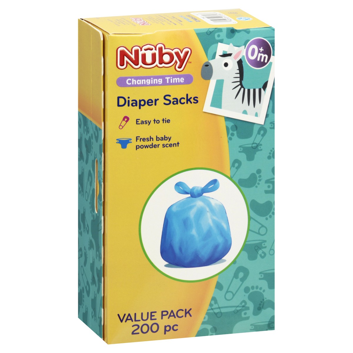 slide 3 of 11, Nuby Value Pack Changing Time Diaper Sacks 200 ea, 200 ct