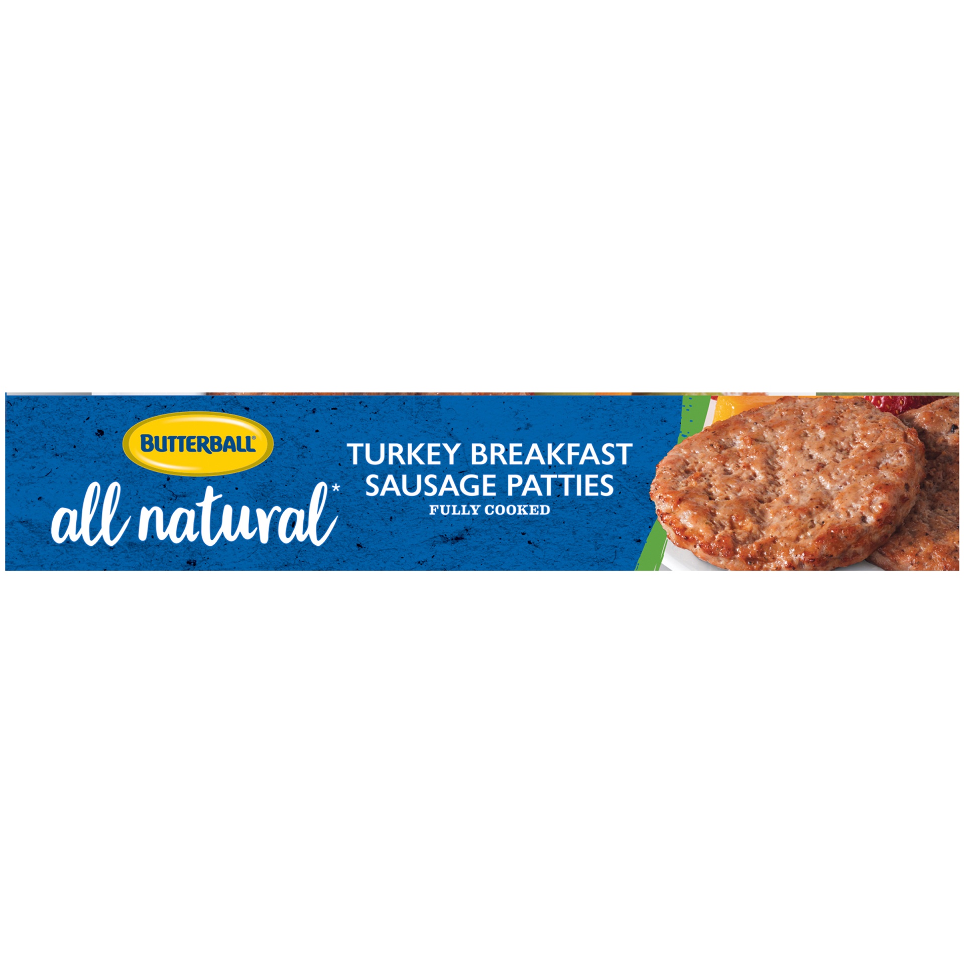 slide 3 of 8, Butterball All Natural Turkey Breakfast Sausage Patties, 8 Patties, 8 ct