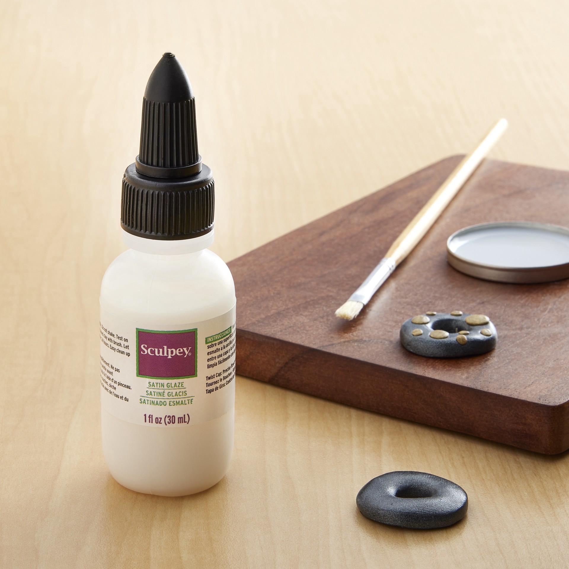 slide 2 of 2, Sculpey Satin Glaze, 1 fl oz