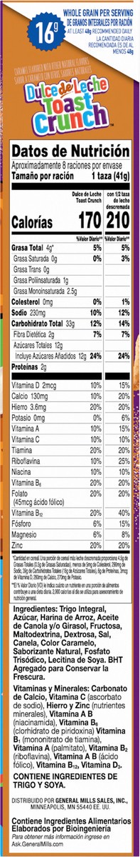 slide 3 of 14, General Mills Dulce de Leche Toast Crunch Breakfast Cereal, 12 oz, 12 oz