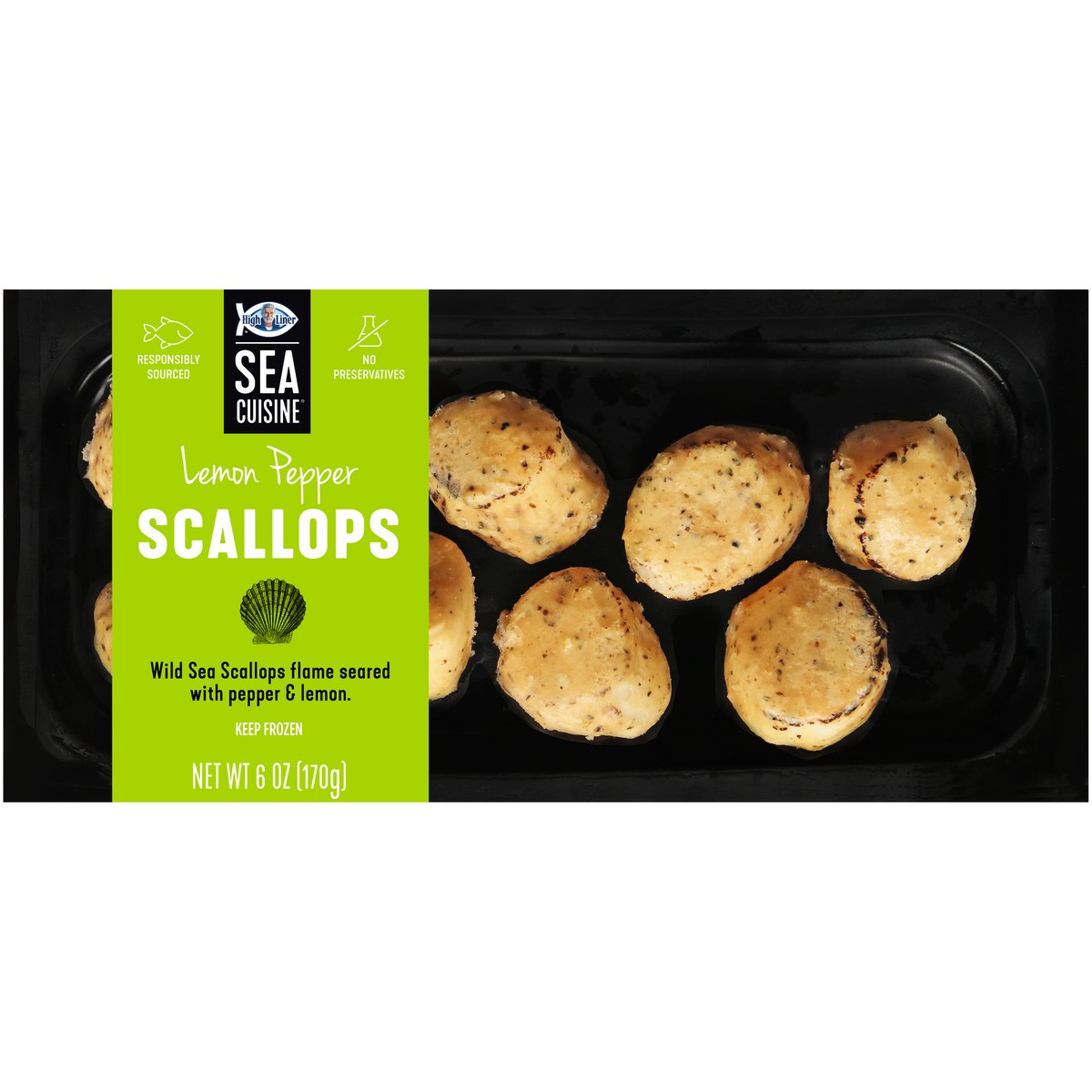 slide 2 of 3, Sea Cuisine Lemon Pepper Scallops 6 oz. Pack, 6 oz