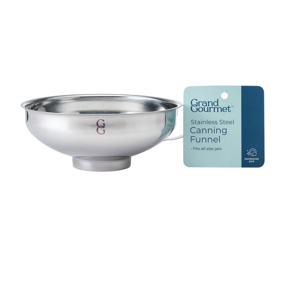 slide 1 of 2, Grand Gourmet Stainless Steel Canning Funnel, 1 ct