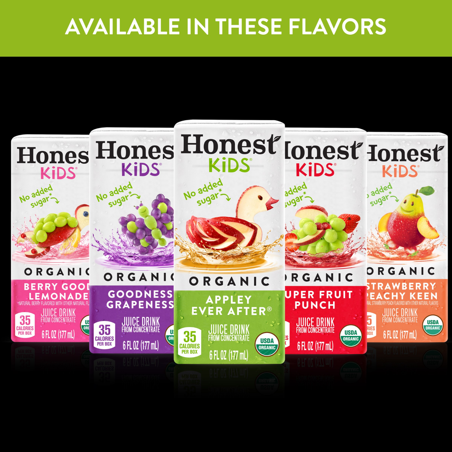 slide 2 of 4, Honest Kids Appley Ever After Cartons, 6 fl oz, 8 Pack, 8 ct