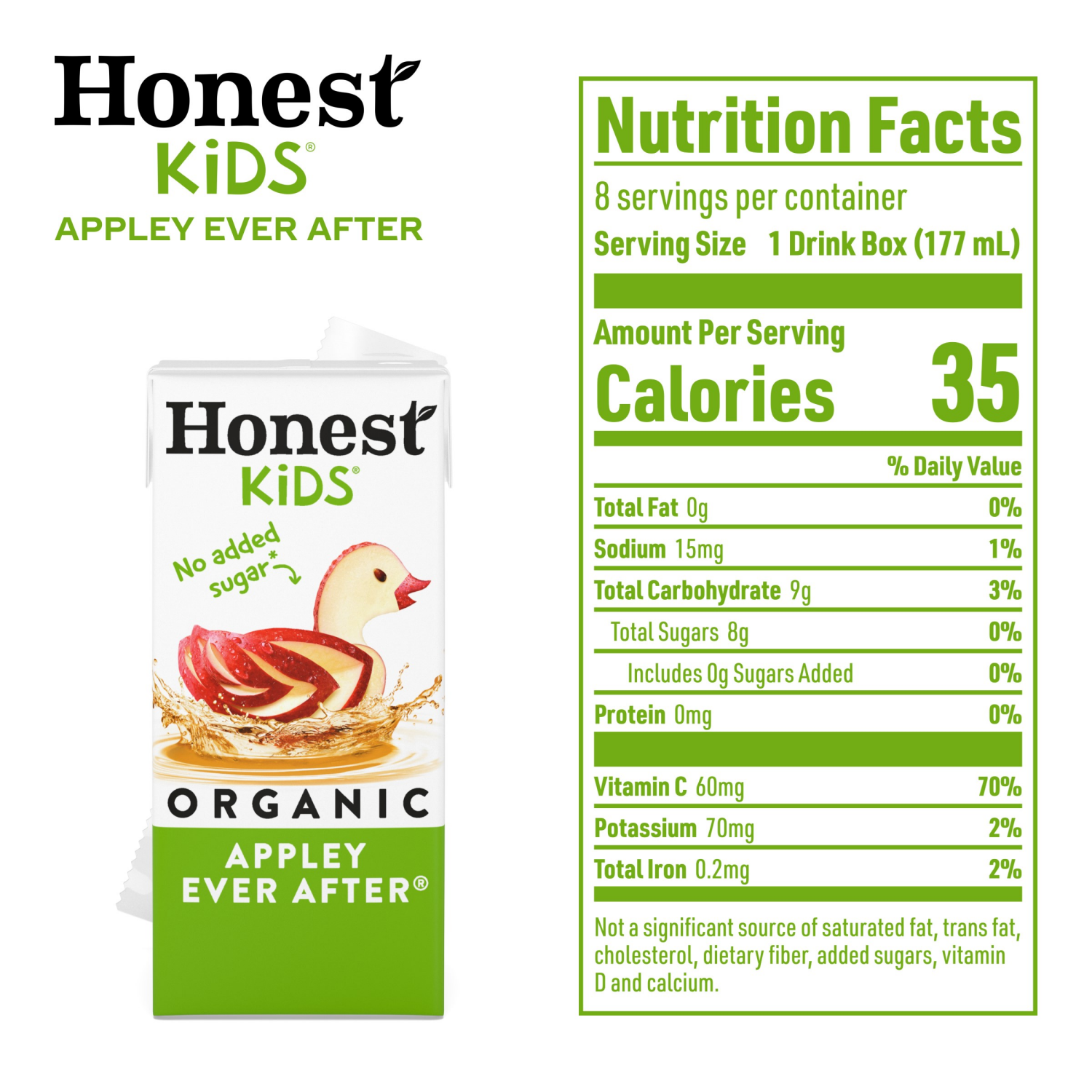 slide 3 of 4, Honest Kids Appley Ever After Cartons, 6 fl oz, 8 Pack, 8 ct