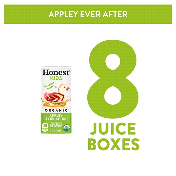 slide 21 of 25, Honest Kids Appley Ever After Cartons- 8 ct, 8 ct