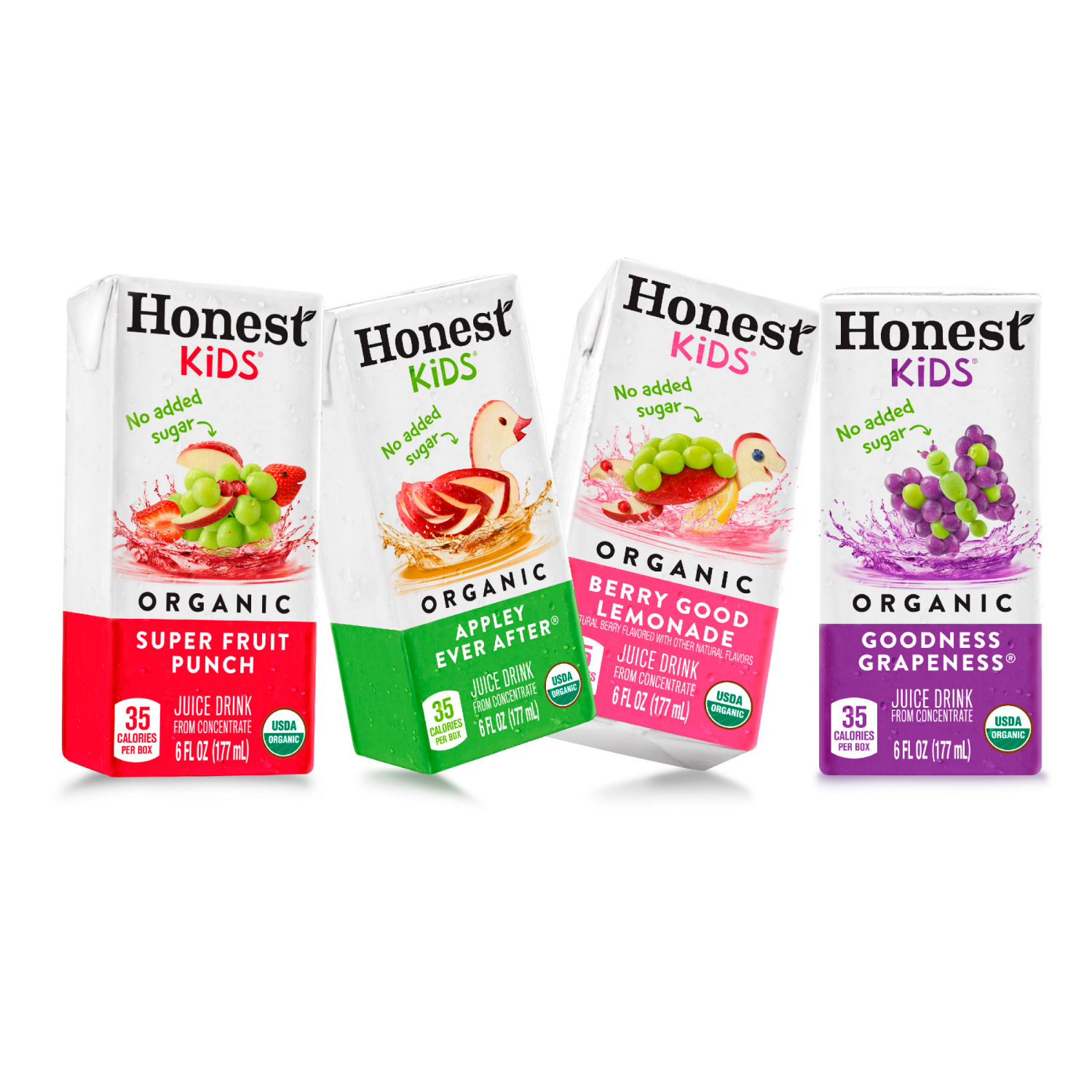 slide 4 of 7, Honest Kids Variety Pack Cartons, 6 fl oz, 40 Pack, 40 ct